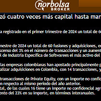 El mercado transaccional de Colombia moviliz cuatro veces ms capital hasta marzo en trminos interanuales